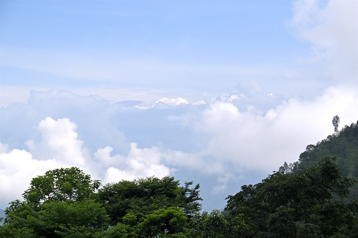 Himalayan Peak Crest and Floating Mountain Mist